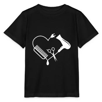 Friseur Salon Barber Hairstylist Frisör Geschenke - Stanley/Stella Kinder T-Shirt MINI CREATOR  - Schwarz - Vorne - Mikhail (115cm)