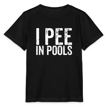 Je fais pipi dans les piscines Citation drôle disant des cadeaux - T-shirt bio MINI CREATOR Stanley/Stella Enfant - noir - Devant - Mikhail (115cm)