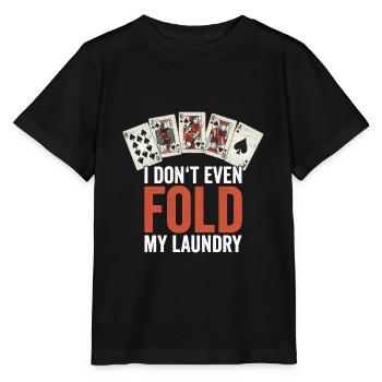 Conception de poker drôle - T-shirt bio MINI CREATOR Stanley/Stella Enfant - noir - Devant - Mikhail (115cm)