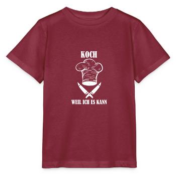 cook - Stanley/Stella MINI CREATOR Kids’ T-Shirt - burgundy - Front - Kain (125cm)