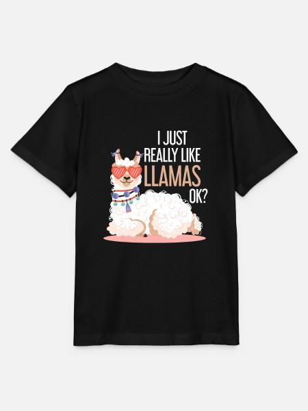 Lama - Stanley/Stella Kinder T-Shirt MINI CREATOR - Schwarz