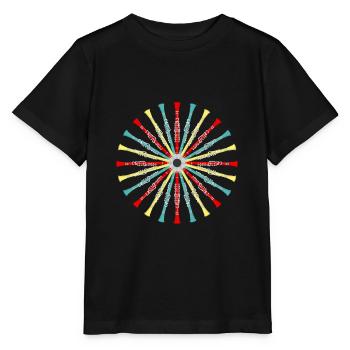 Clarinette Orchestre Orchestre Jazz Joueur - T-shirt bio MINI CREATOR Stanley/Stella Enfant - noir - Devant - Mikhail (115cm)