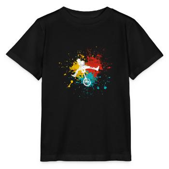 Einrad - Stanley/Stella Kinder T-Shirt MINI CREATOR  - Schwarz - Vorne - Mikhail (115cm)