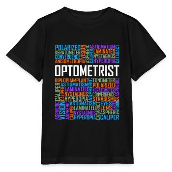 Optiker Worte - Stanley/Stella Kinder T-Shirt MINI CREATOR  - Schwarz - Vorne - Mikhail (115cm)