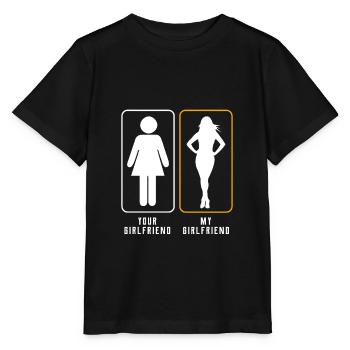 petite amie - T-shirt bio MINI CREATOR Stanley/Stella Enfant - noir - Devant - Mikhail (115cm)