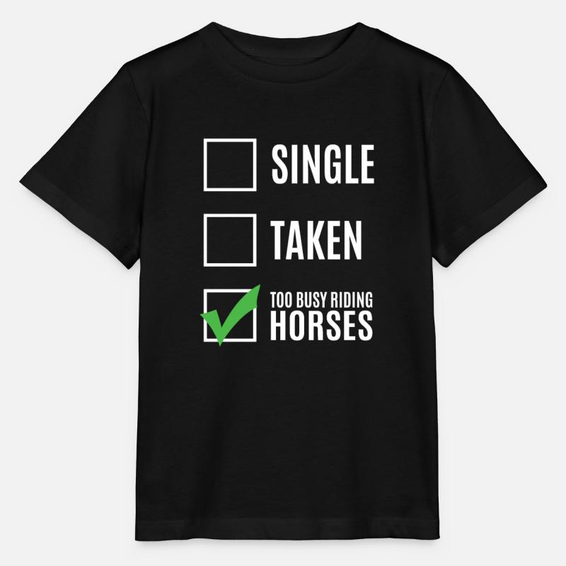 cheval - T-shirt bio MINI CREATOR Stanley/Stella Enfant - noir