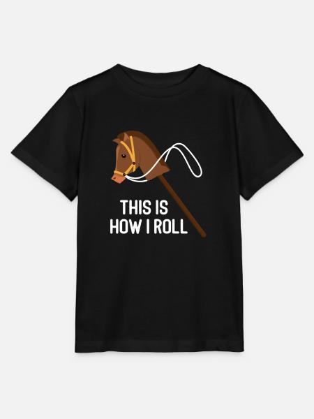 Pferd - Stanley/Stella Kinder T-Shirt MINI CREATOR - Schwarz