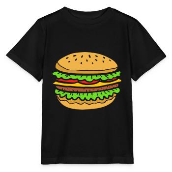 Hamburger - T-shirt bio MINI CREATOR Stanley/Stella Enfant - noir - Devant - Mikhail (115cm)