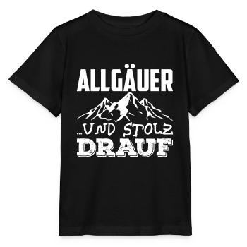 Allgäu Bayerische Heimat Allgäuer Oberbayern Bayer - Stanley/Stella Kinder T-Shirt MINI CREATOR  - Schwarz - Vorne - Mikhail (115cm)