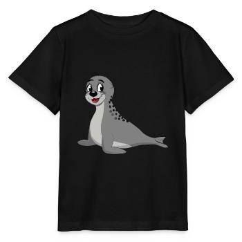 Sceau de moineau pour les amoureux du bas allemand - T-shirt bio MINI CREATOR Stanley/Stella Enfant - noir - Devant - Mikhail (115cm)