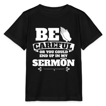 Predigtminister Pastor Prediger Geschenk - Stanley/Stella Kinder T-Shirt MINI CREATOR  - Schwarz - Vorne - Mikhail (115cm)