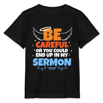 Predigtminister Pastor Prediger Geschenk - Stanley/Stella Kinder T-Shirt MINI CREATOR  - Schwarz - Vorne - Mikhail (115cm)