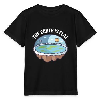 La terre est plate - Earth Society - T-shirt bio MINI CREATOR Stanley/Stella Enfant - noir - Devant - Mikhail (115cm)