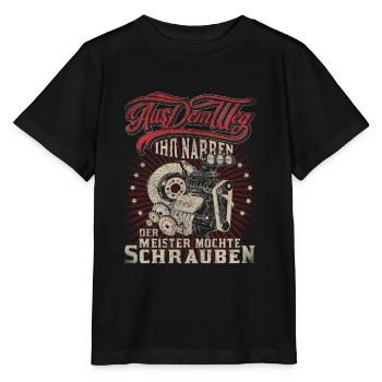 Werkstatt Shirt - Stanley/Stella Kinder T-Shirt MINI CREATOR  - Schwarz - Vorne - Mikhail (115cm)