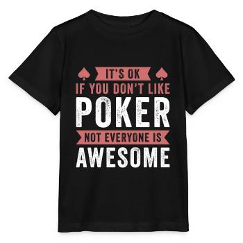 Conception de poker drôle - T-shirt bio MINI CREATOR Stanley/Stella Enfant - noir - Devant - Mikhail (115cm)