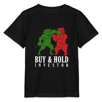 Buy & Hold Investor - Stanley/Stella Kinder T-Shirt MINI CREATOR  - Schwarz - Vorne - Mikhail (115cm)