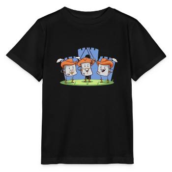 The 3 Musketeers CTRL ALT ENTF Internet Humor - Stanley/Stella MINI CREATOR Kids’ T-Shirt - black - Front - Mikhail (115cm)