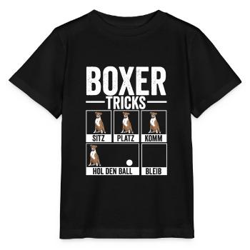 Cadeau de propriétaire de chien boxeur allemand - T-shirt bio MINI CREATOR Stanley/Stella Enfant - noir - Devant - Mikhail (115cm)