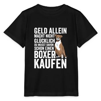 Deutscher Boxer Hundehalter Geschenk - Stanley/Stella Kinder T-Shirt MINI CREATOR  - Schwarz - Vorne - Mikhail (115cm)