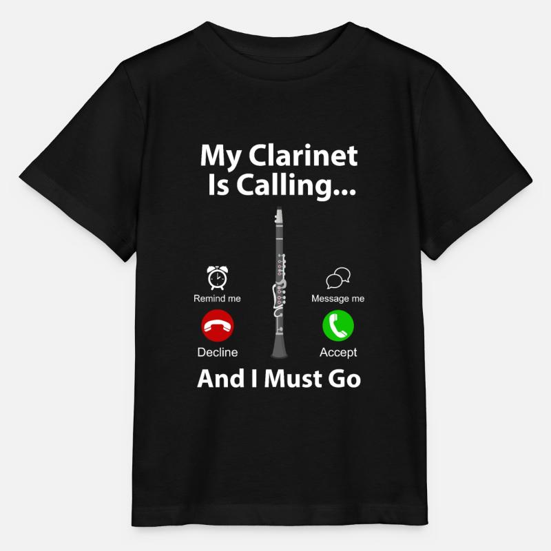 clarinette - T-shirt bio MINI CREATOR Stanley/Stella Enfant - noir