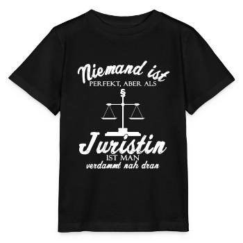 Als Juristin ist man verdammt nah dran - Stanley/Stella Kinder T-Shirt MINI CREATOR  - Schwarz - Vorne - Mikhail (115cm)