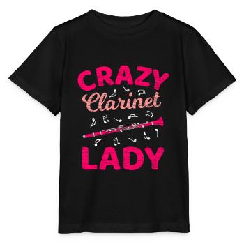 clarinette - T-shirt bio MINI CREATOR Stanley/Stella Enfant - noir - Devant - Mikhail (115cm)