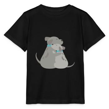 Chien câlin - T-shirt bio MINI CREATOR Stanley/Stella Enfant - noir - Devant - Mikhail (115cm)