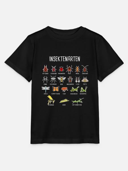 Insekten-Arten - Stanley/Stella Kinder T-Shirt MINI CREATOR - Schwarz