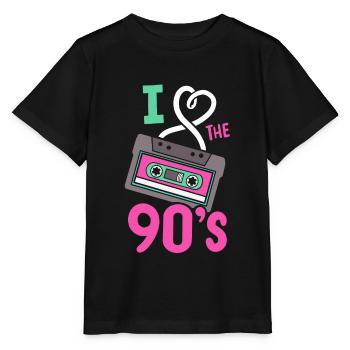 90er Retro I liebe die Neunziger - Stanley/Stella Kinder T-Shirt MINI CREATOR  - Schwarz - Vorne - Mikhail (115cm)