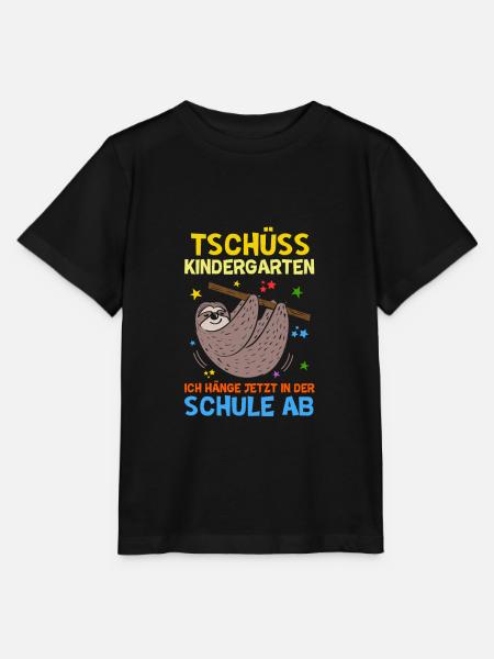 Tschüss Kindergarten - Einschulung - Stanley/Stella Kinder T-Shirt MINI CREATOR - Schwarz