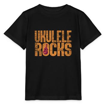 Roches de ukulélé - T-shirt bio MINI CREATOR Stanley/Stella Enfant - noir - Devant - Mikhail (115cm)