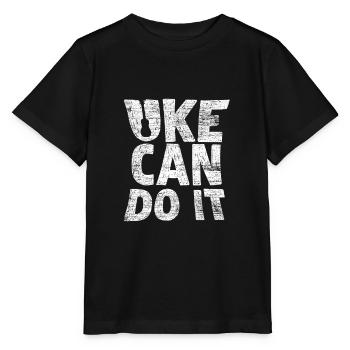 Ukulele - Stanley/Stella Kinder T-Shirt MINI CREATOR  - Schwarz - Vorne - Mikhail (115cm)