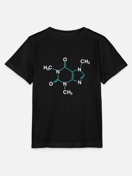 Caffeine - Stanley/Stella Kinder T-Shirt MINI CREATOR - Schwarz