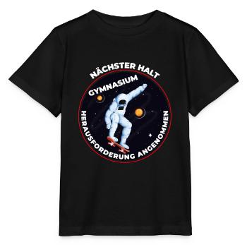 Nächster halt Gymnasium Bye Bye Grundschule - Stanley/Stella Kinder T-Shirt MINI CREATOR  - Schwarz - Vorne - Mikhail (115cm)