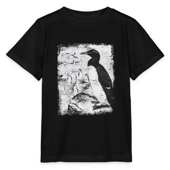 Pingouin Antarctique - T-shirt bio MINI CREATOR Stanley/Stella Enfant - noir - Devant - Mikhail (115cm)