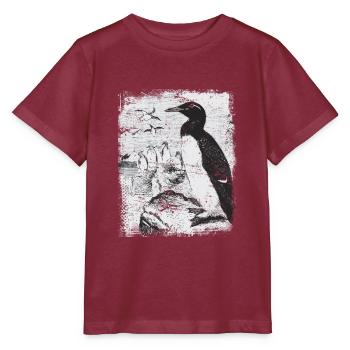 Pingouin Antarctique - T-shirt bio MINI CREATOR Stanley/Stella Enfant - bordeaux - Devant - Kain (125cm)