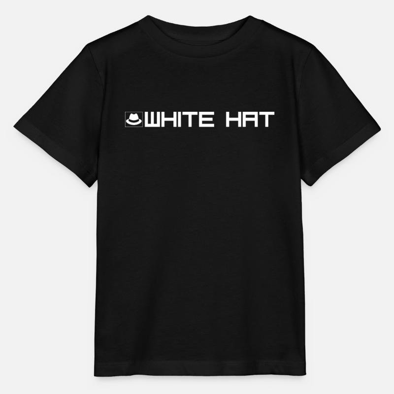 White hat hacker - certified ethical hacker gift - Stanley/Stella MINI CREATOR Kids’ T-Shirt - black
