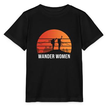 Wander Woman Reise Freiheit Design - Stanley/Stella Kinder T-Shirt MINI CREATOR  - Schwarz - Vorne - Mikhail (115cm)