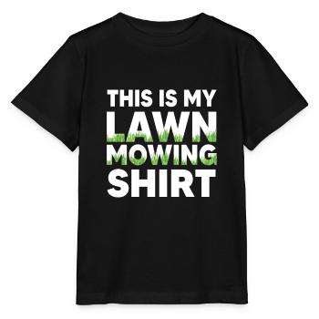Chemise de tonte de pelouse jardinier - T-shirt bio MINI CREATOR Stanley/Stella Enfant - noir - Devant - Mikhail (115cm)
