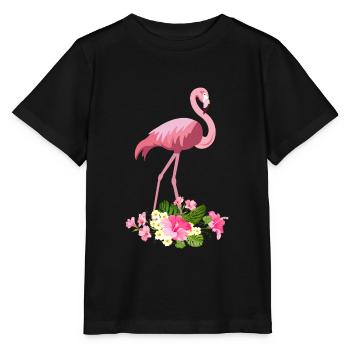 Flamingo - T-shirt bio MINI CREATOR Stanley/Stella Enfant - noir - Devant - Mikhail (115cm)