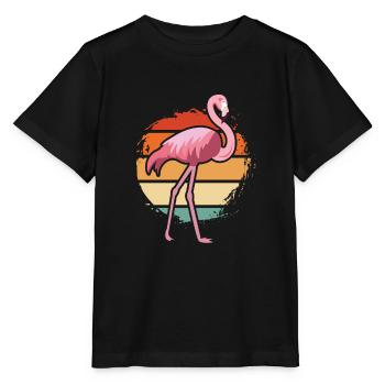 Flamingo - T-shirt bio MINI CREATOR Stanley/Stella Enfant - noir - Devant - Mikhail (115cm)