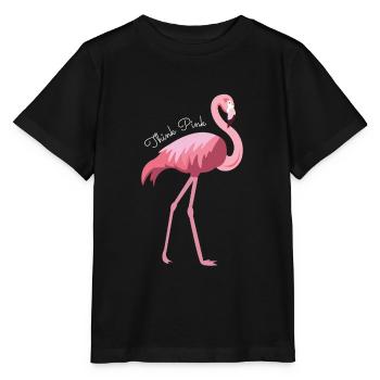 Flamingo - T-shirt bio MINI CREATOR Stanley/Stella Enfant - noir - Devant - Mikhail (115cm)