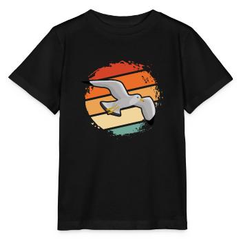 mouette - T-shirt bio MINI CREATOR Stanley/Stella Enfant - noir - Devant - Mikhail (115cm)