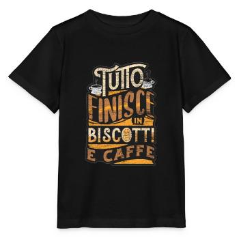 Italienisch Italien - Stanley/Stella Kinder T-Shirt MINI CREATOR  - Schwarz - Vorne - Mikhail (115cm)