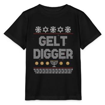 Drôle Gelt Digger Chanukah Hanukkah Gold Digger Gi - T-shirt bio MINI CREATOR Stanley/Stella Enfant - noir - Devant - Mikhail (115cm)