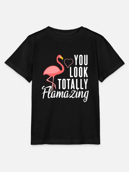 Flamingo Flamazing Geschenk - Stanley/Stella Kinder T-Shirt MINI CREATOR  - Schwarz