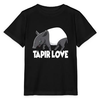 Tapir Love wallpapers favorite animal - Stanley/Stella MINI CREATOR Kids’ T-Shirt - black - Front - Mikhail (115cm)