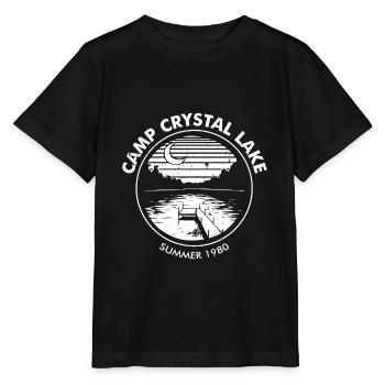 Camp Crystal Lake | Été 1980 | Film d'horreur - T-shirt bio MINI CREATOR Stanley/Stella Enfant - noir - Devant - Mikhail (115cm)