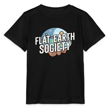 Flat Earth Society - Stanley/Stella MINI CREATOR Kids’ T-Shirt - black - Front - Mikhail (115cm)