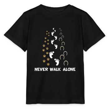 Hund Pferde Spruch Lustig Hundeliebhaber Pferd Süß - Stanley/Stella Kinder T-Shirt MINI CREATOR  - Schwarz - Vorne - Mikhail (115cm)